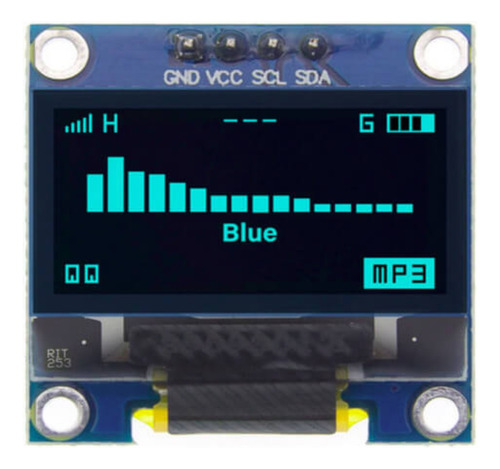 Modulo Display Oled 0.96 I2c Azul Lcd Arduino Pic