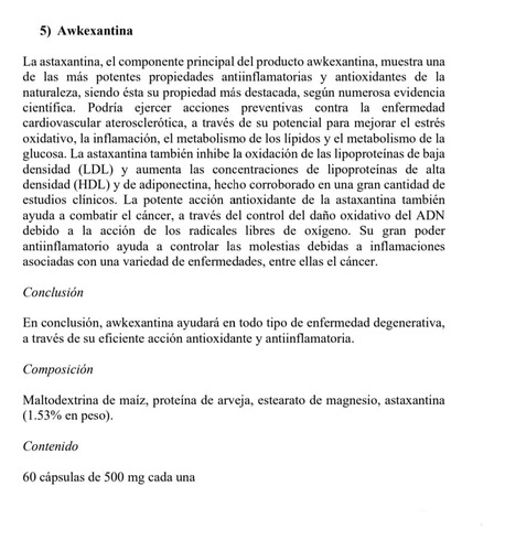 Zeolita + Astaxantina Awke: Detox Y Antioxidante Natural