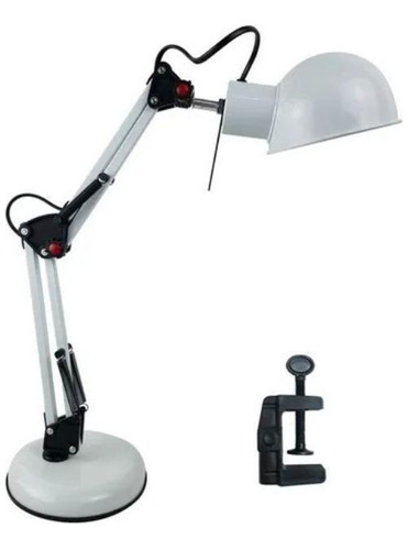 Lámpara de mesa articulada con base y garra