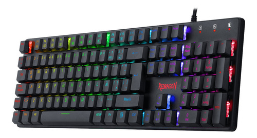 Teclado Gamer Redragon Shrapnel Mecanico Rgb Español