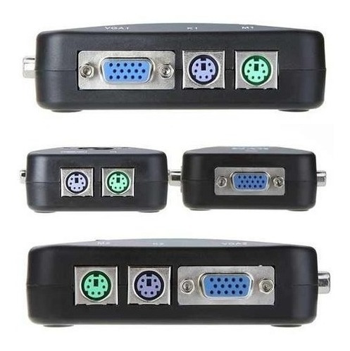 Adaptador Kvm 1/2 Switch 2 Pc Conector Ps2