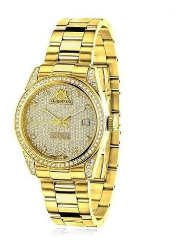 Reloj Para Mujer Chapado En Oro Amarillo Con Diamantes