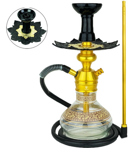 Imagem 4 de 9 de Narguile Completo Triton Zip Barato Mangueira Anti Chamas