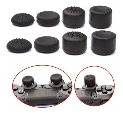 Kit 8 Protetor Extensor Grip Compativel Com Ps4 Ps5 Xbox One