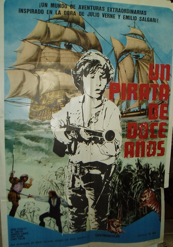 Afiche Original De La Película Un Pirata De Doce Años
