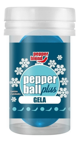Pepper Blend Bolinha Explosiva Lubrifica Hot Ball Plus C/2 Sabor Gela