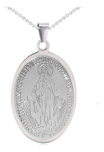 Collar Virgen Señora De La Misericordia Medalla+ Estuche