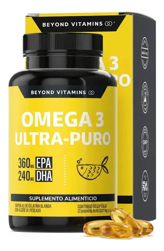 Omega 3 Premium 1000mg Ultra Concentrado | Aceite De Pescado Sin ...