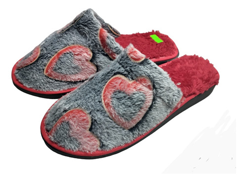 Pantufla Chinelas Mujer Peluche Corderito Abrigada Comoda