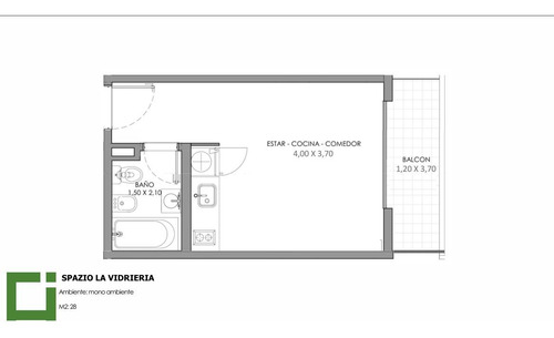 Departamento Venta Monoambiente Santos Lugares 5º 13