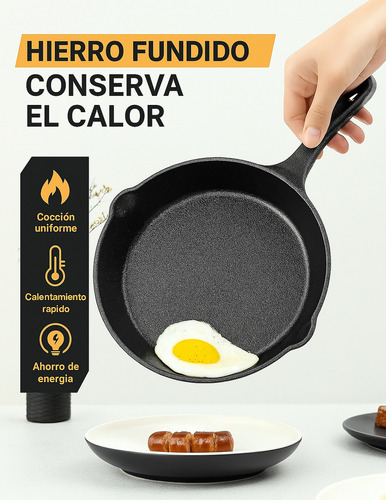 Sartenes De Hierro Fundido Juego De Sartenes 3 Piezas Wakeshome