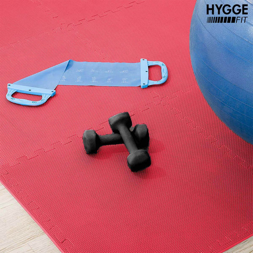 Imagen 8 de 10 de Piso Goma Eva Encastrable Con Bordes Fitness 1x1mts X10mm
