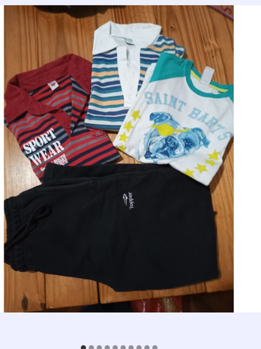 Lote Ropa Niño Talle 8/10 Campera Joging Remera Camisa