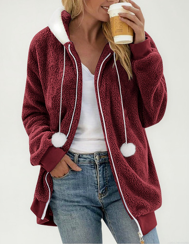 Blusas Femininas: Casacos De Inverno Para Jaqueta De Lã, Cor