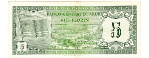 Aruba Billete 5 Florin 1986 Serie De Banderas Pic - 1 