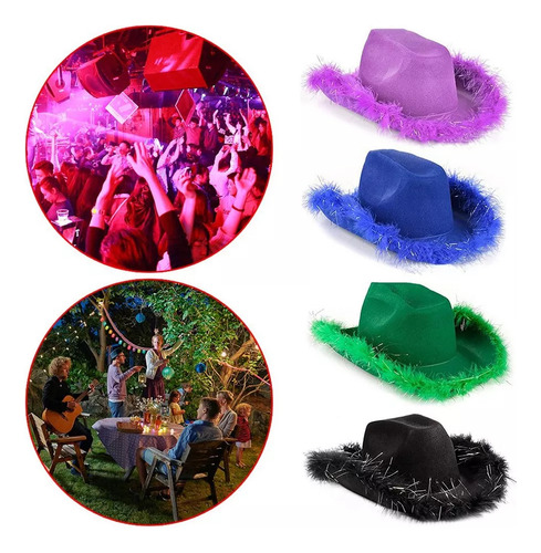 Para Sombrero De Vaquero Rosa, Sombrero De Vaquero Con