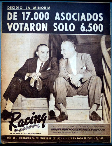 Revista Racing Una Auténtica Voz Racinguista Nº 547