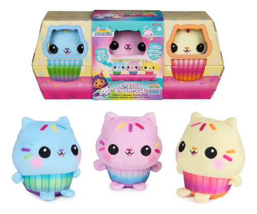 Set De 3 Peluches Gabbys Dollhouse Primos De Pastelillo