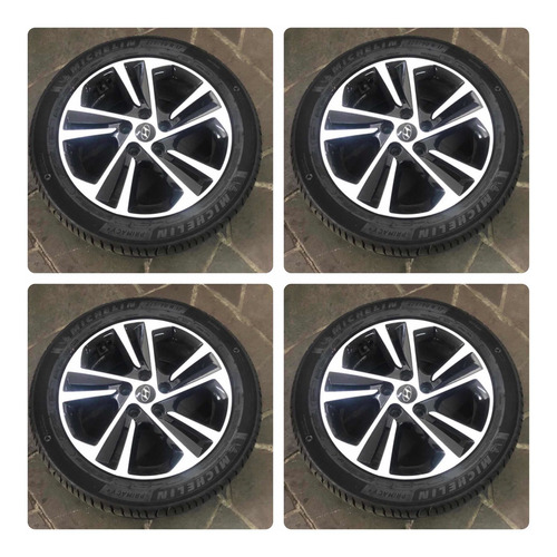 Jogo De 4 Rodas Aro 17 Krmai S16 Com Pneus Michelin Novos (Usado)