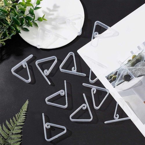 Janfeel Clips De Plástico Transparente Para Mantel, Clips De