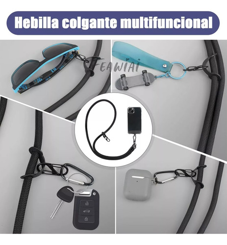 2pzs Colgantes Y Correas Celular Cuerpo Moda Ajustable 10mm