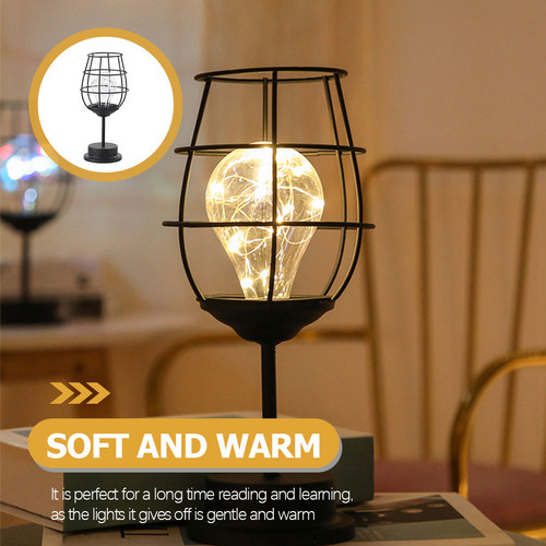 Lámpara Led Decorativa Única, Lámpara Hueca De Hierro, Mesit