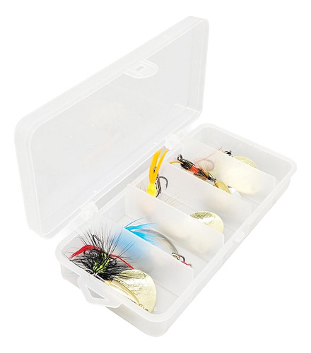 Señuelos De Pesca Spinnerbait Con Caja De Aparejos,