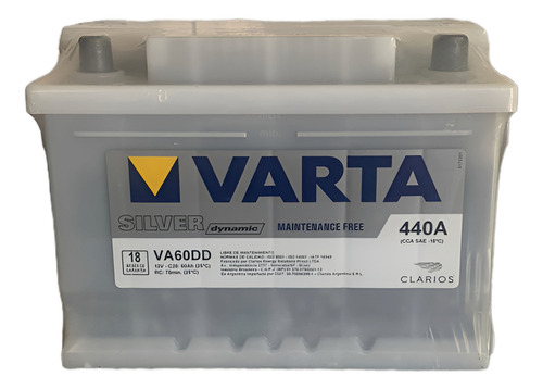 Bateria Auto 12x65 - Varta Va60dd 12v 60ah