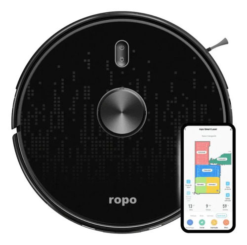 Robo Aspirador Ropo Smart Laser Alexa Google 3 Em 1 - 127/220V