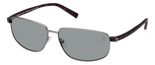 Lentes De Sol Verde Polarizados Timberland Tb932509r Color Gris Varilla Gris Armazón Gris