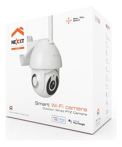 Camara Wifi Nexxt O612 2k Giratoria Vision Noche Exterior 