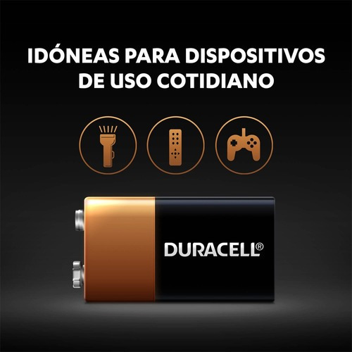 Imagen 5 de 7 de Pack 6 Baterías Alcalinas Duracell Blíster 9v / Superstore