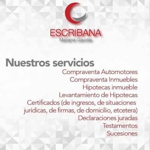 Imagen 2 de 3 de Escribana - Inmuebles Y Automotores