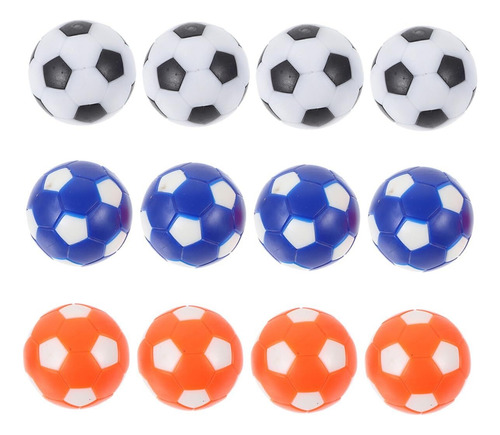 12 Uds Mini Máquina De Fútbol Mesa Bola Futbolín Accesorios
