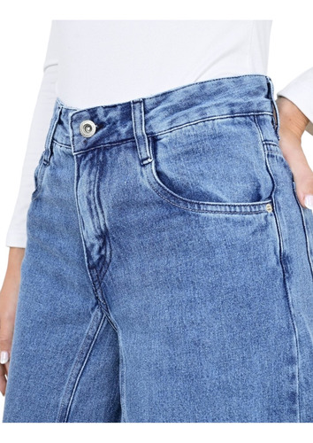 Jean Palazzo Wide Leg Denim Súper Ancho Calce Perfecto