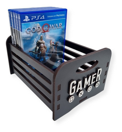 Organizador Case Para Games Caixa Jogos Ps3, Ps4, Ps5, Xbox