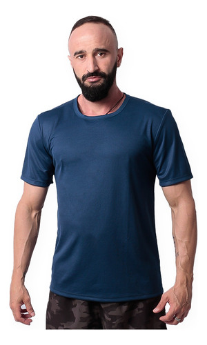 Camiseta Masculina Básica Lisa Gola Redonda Premium Dry Fit