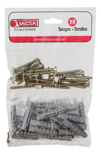 Kit Tarugos Y Tornillos Fix Tacsa 10mm Bolsa X 15u