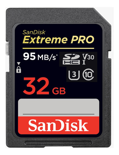 Cartão de memória SanDisk SDSDXXG-032G-GN4IN  Extreme Pro 32GB