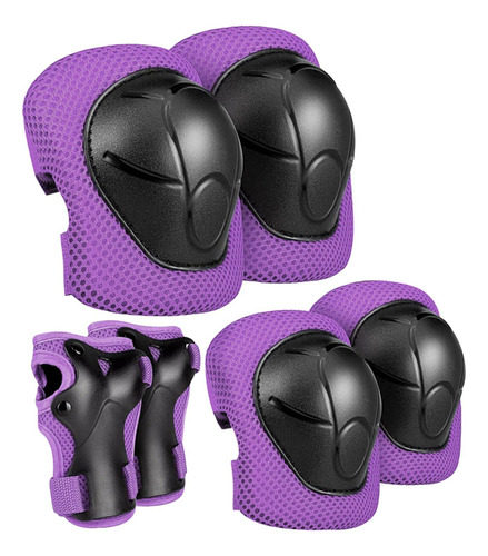 Conjunto De Equipamentos De Proteção Infantil Leve Roxa