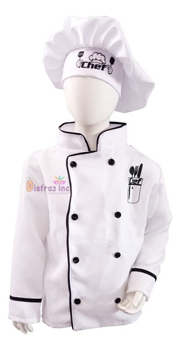 Disfraz Chef Cocinero Disfraz Chef Para Niños Y Niñas