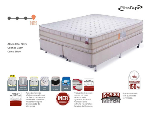 Sommierresorte Pocket Ortopedico Extra Firme Super King