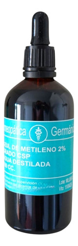 Azul De Metileno 30ml 2% Grado Farmacéutico + Envio Gratis