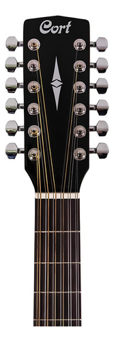 Violão 12 Cordas Eletroacustico Cort Dreadnought Ad810e 20t Cor Open Pore Orientação Da Mão Destro