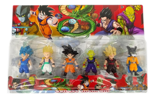 Figuras Accion De La Serie De Anime Dragón Ball Set X6 