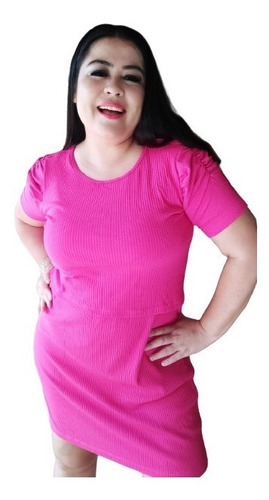 Imagem 4 de 4 de Vestido Amamentação Canelado Com Abertura Para Amamentar