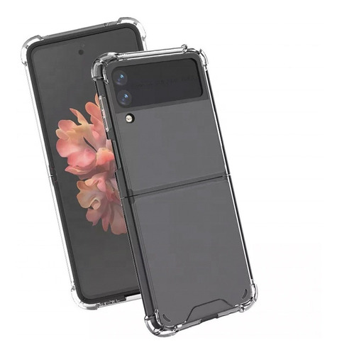 Carcasa Para Samsung Z Flip 3 Transparente Anti Golpes
