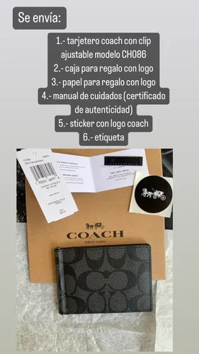 Etiqueta coach original hotsell