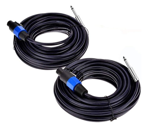 Yuyaokk 2pack 50 Pies Speakon A 1/4  Cables De Altavoz Mascu