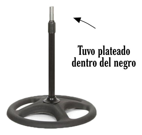 Pack X2 Ventilador De Pie Base 5 Aspas Ajustable 120 Grados